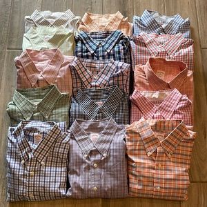 Bundle of 15 Brooks Brothers non-iron shirts